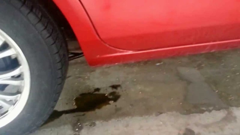 leaking brake fluid