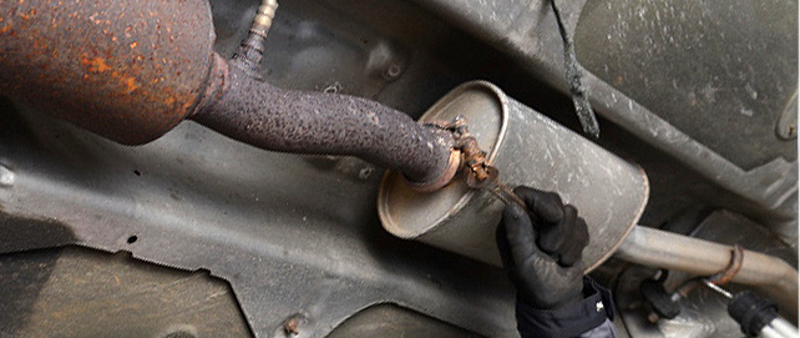 fix exhaust pipe