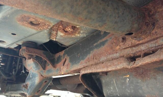 Rusted Car Underbody