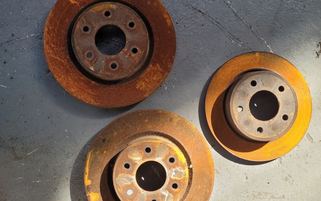 Rusty Brake Disc and Rotors 